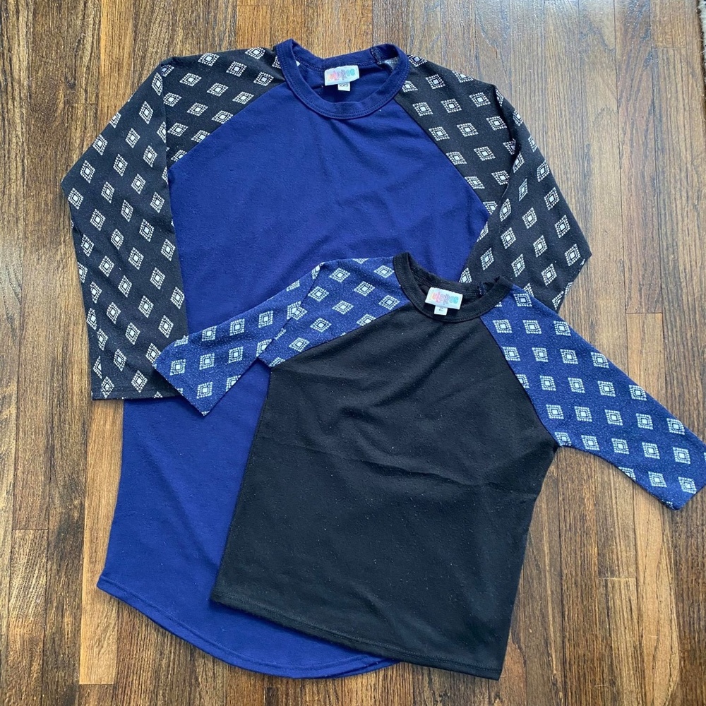 LuLaRoe Randy Tee & Kid's Sloan tee set